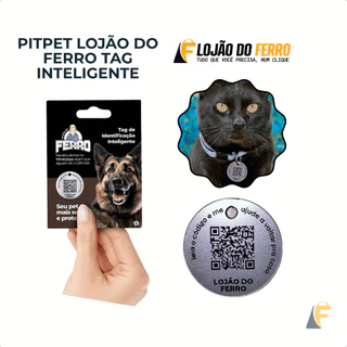 Pingente Localizador Cães E Gatos Qr Code Tag Lojão Do Ferro em Oferta na Shopee