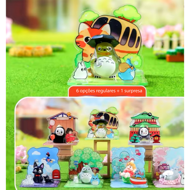 Blind box Studio Ghibli Totoro Chihiro Kiki (1 CAIXA SURPRESA