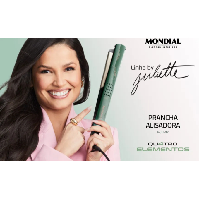 Prancha Chapinha Alisadora By Juliette Mondial 4 Elementos Bivolt