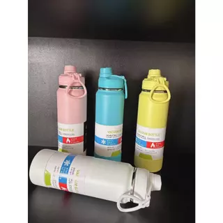 Garrafa Térmica com CAPA Protetora 600ml 800ml 1000ml  Espacial Quente & Frio Com Isolamento De Inox Grande Capacidade em Oferta na Shopee
