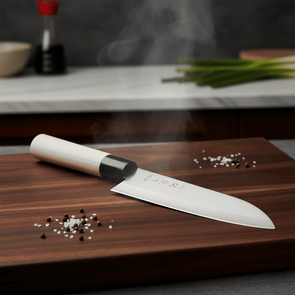Faca Japonesa Santoku Multiuso Para Cortes em Geral Peixes Carnes