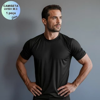 Camiseta Dry-Fit Proteção UV50+ - Malha Fria - 1 Peça - Adulto e Nobre (manga curta)