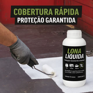Lona Líquida Impermeabilizante para Motorhome Caminhão Food Truck Construção Proteção Resistência 1L