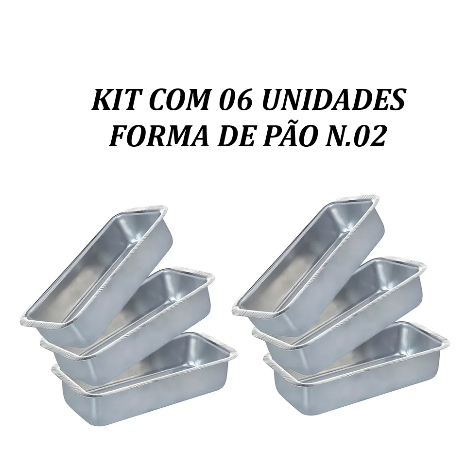 Formas De Pão Caseiro N.02 , Kit Conjunto Com 06 Unidades, A