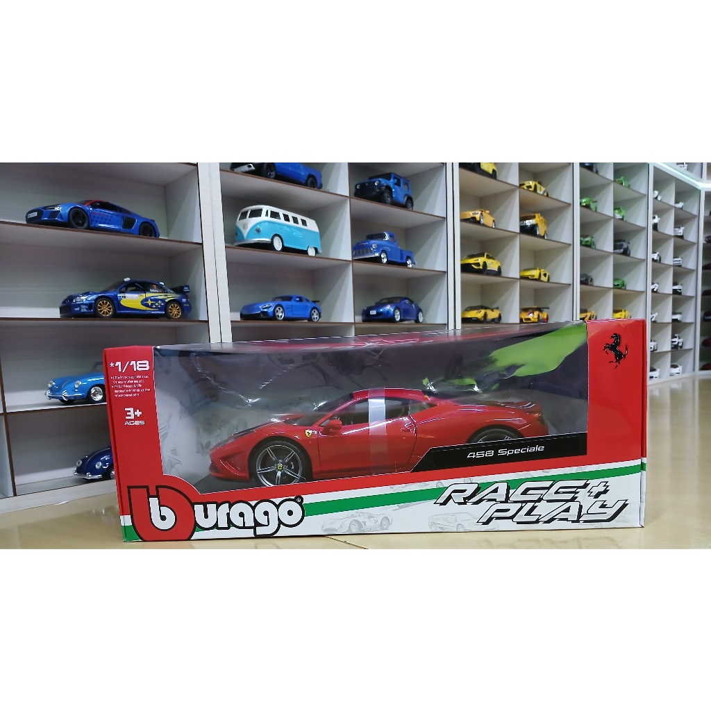 MINIATURA FERRARI 458 SPECIALE ESCALA 1/18 FABRICANTE BURAGO