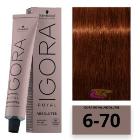 TINTA IGORA ROYAL LOURO MÉDIO CHOCOLATE NATURAL 6-70