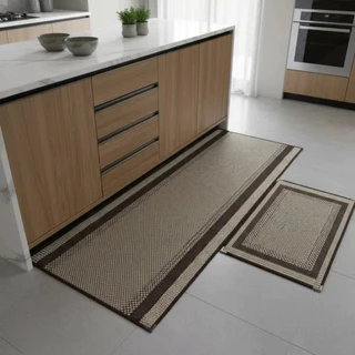 Passadeira Sisal Antiderrapante Tapete Ponteira Corredor Cozinha Capacho Diversos Tamanhos Lancer