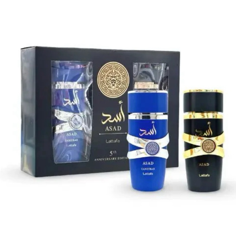 Kit Lattafa Asad 5• Edição de Aniversário - Perfume Árabe Masculino ...