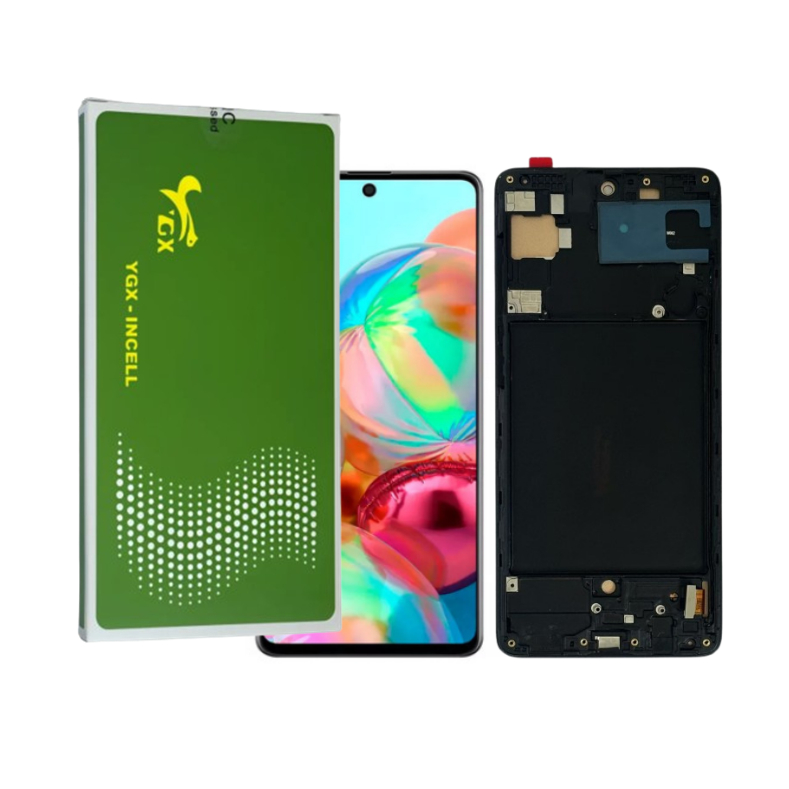 Tela Display Para A71 Com Aro Incell Top