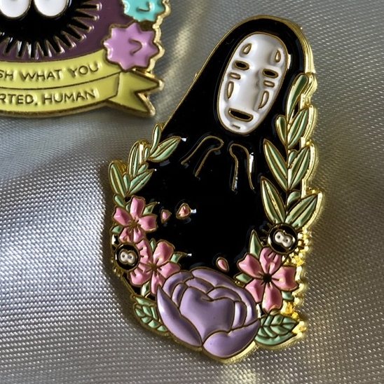 Pins A Viagem de Chihiro: Sem Face e Fuligem | Broche pin Spirited