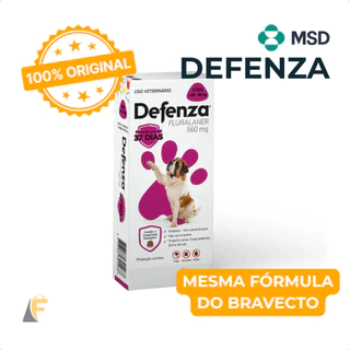 Defenza Cães 40 A 56kg  Antipulgas E Carrapatos Sarna em Oferta na Shopee