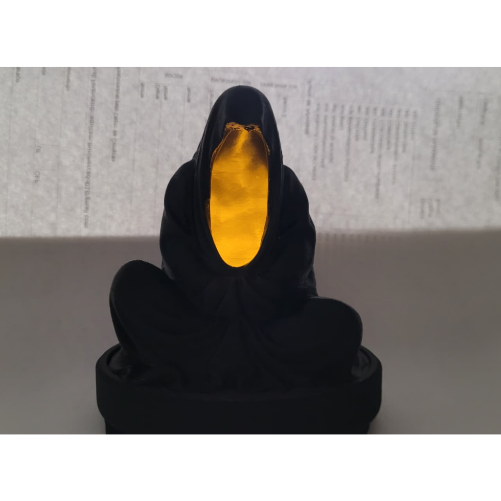 Decoração Halloween Suporte para Vela LED Ceifador Meditando