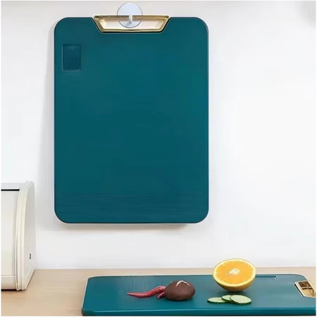 Tábua De Corte Antibacteriana À Prova De Mofo 35cm Com Suporte Em Pé Para Cozinha