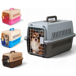 Caixa Transporte Viagem Pet Media Nº3 Pet Cachorro Gato Coelho Resistente