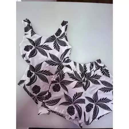 Maiô body com short estampado