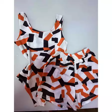 Maiô body com short estampado