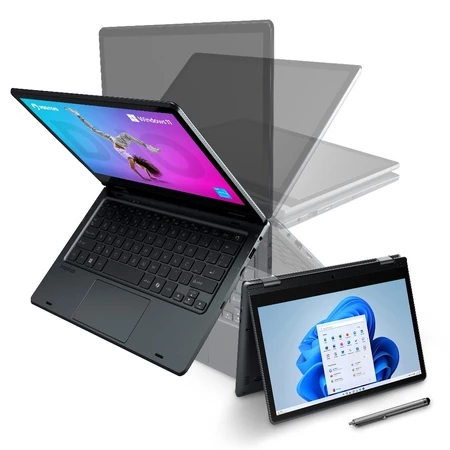 Notebook 2 em 1 Positivo Duo Intel Celeron N4500 8GB 128GB W11 Home 11 HD IPS com caneta Cinza