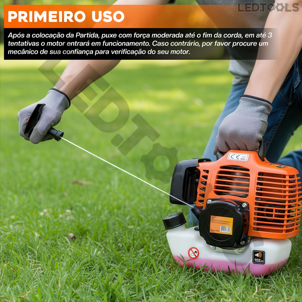 Corda Puxador De Partida - Roçadeira a Gasolina Nakasaki Modelo