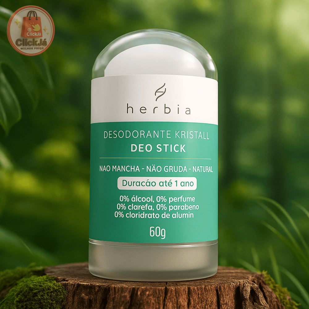 Desodorante Natural de Cristal 60g Herbia Vegano Anti Odor Natural ...