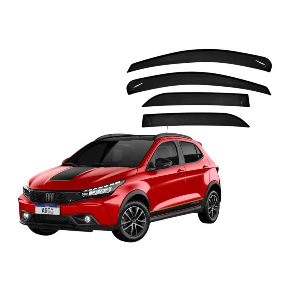 Calha de Chuva Fiat Argo / Pulse – 4 Portas (Todos os Anos) | Shopee Brasil