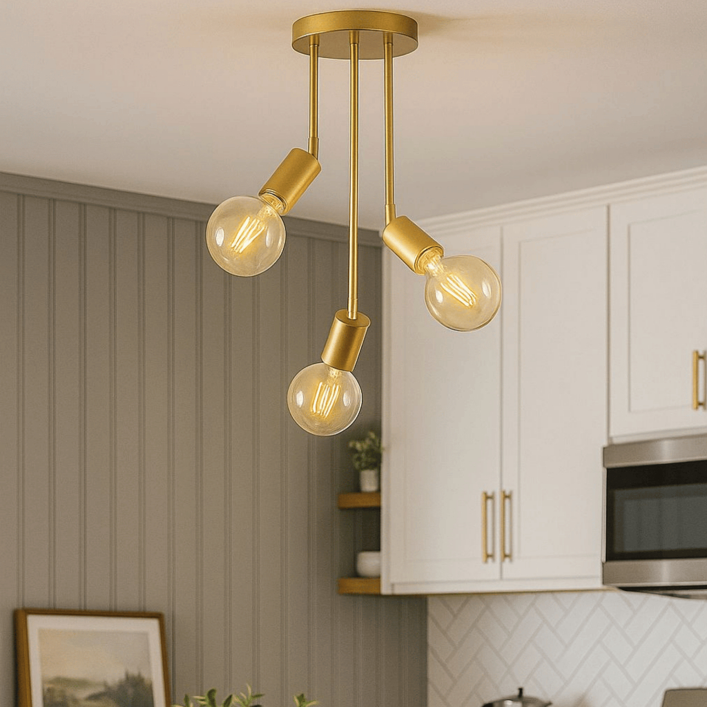 Luminária de teto Plafon Koppla 3 Lâmpadas Moderno Industrial