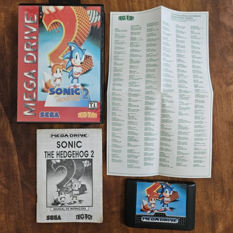 Sonic The Hedgehog 2 Mega Drive Tectoy Completo Original | Shopee Brasil