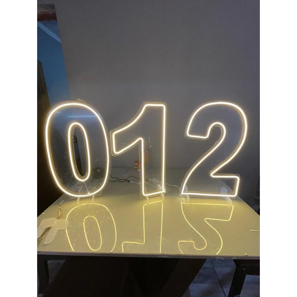 Numero Led neon 60cm | Shopee Brasil