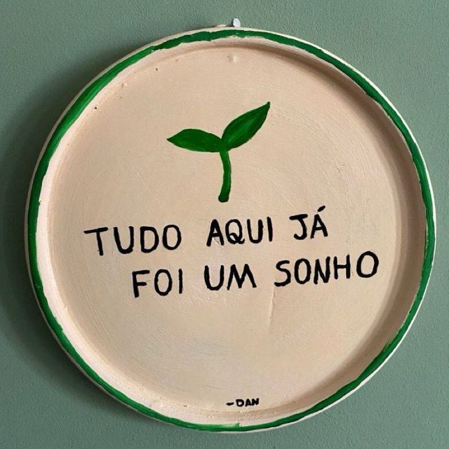 Prato decorativo para parede de argila - Sonho