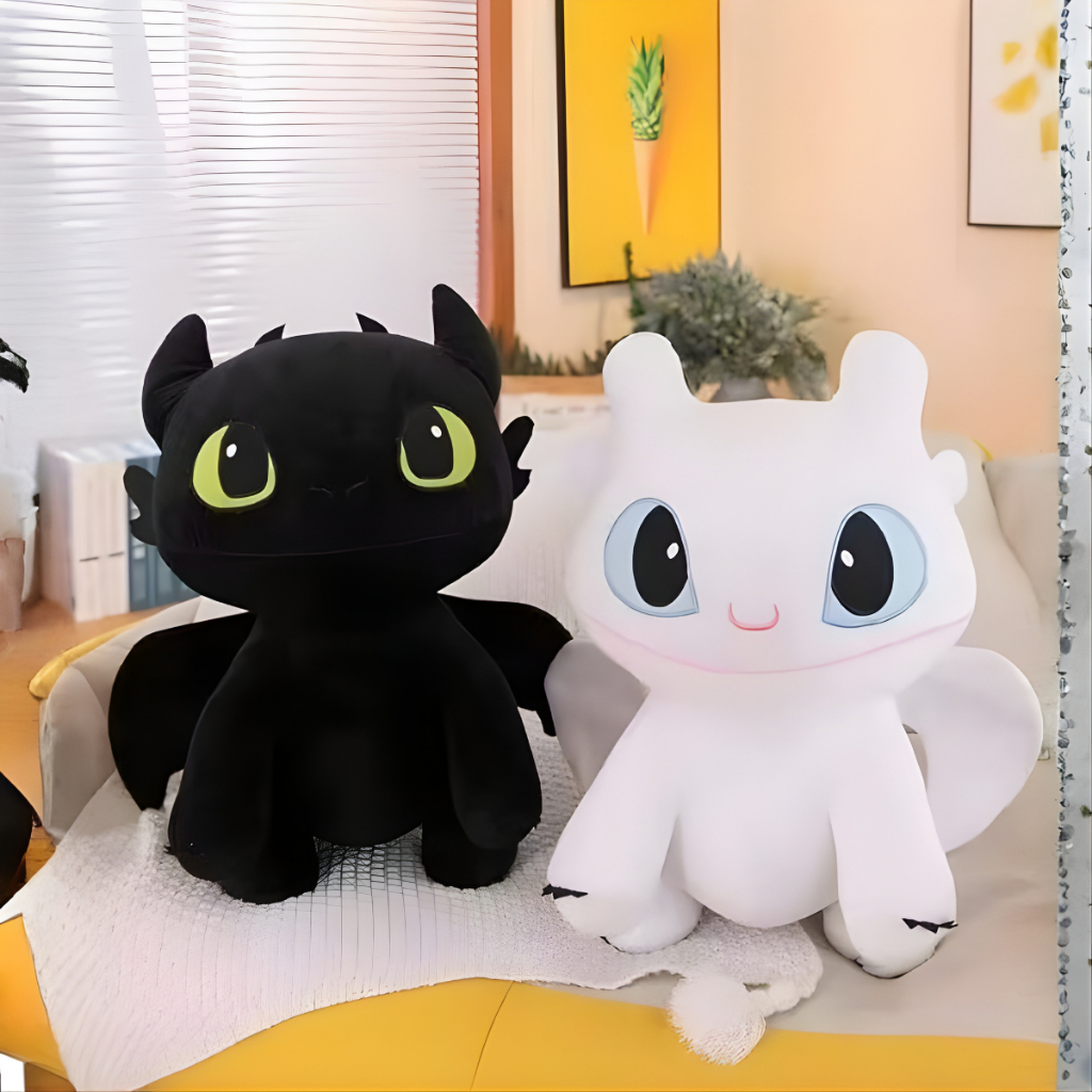 Kit 2 Pelúcias Banguela 30 cm Como Treinar Seu Dragão Filme Fúria da ...