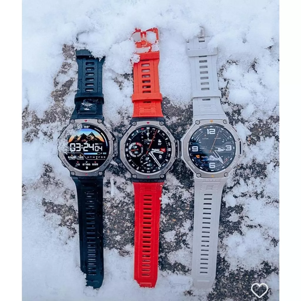 Relógio Smartwatch Amazfit T-rex 3 Aço Inox Com Gps E Amoled