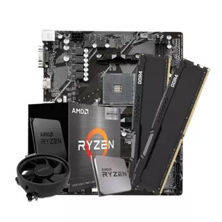 Kit Upgrade AMD Ryzen 7 5700G + 32GB DDR4 + Placa Mãe A520M AM4 Alto Desempenho e Custo-Benefício