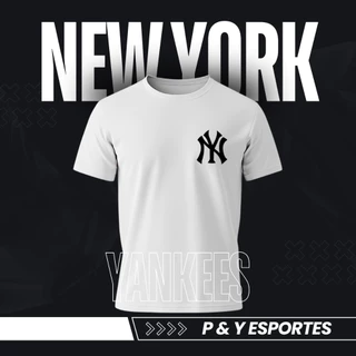 Camiseta Masculina Camisa New York Dry Fit Yankees Esporte Treino Academia