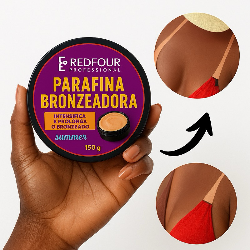 Parafina Bronzeadora Acelerador De Bronzeamento profissional 150g ...