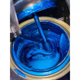 Tinta automotiva base poliester Aluminio Azul Concentrado Alta Cobertura - Exclusivo
