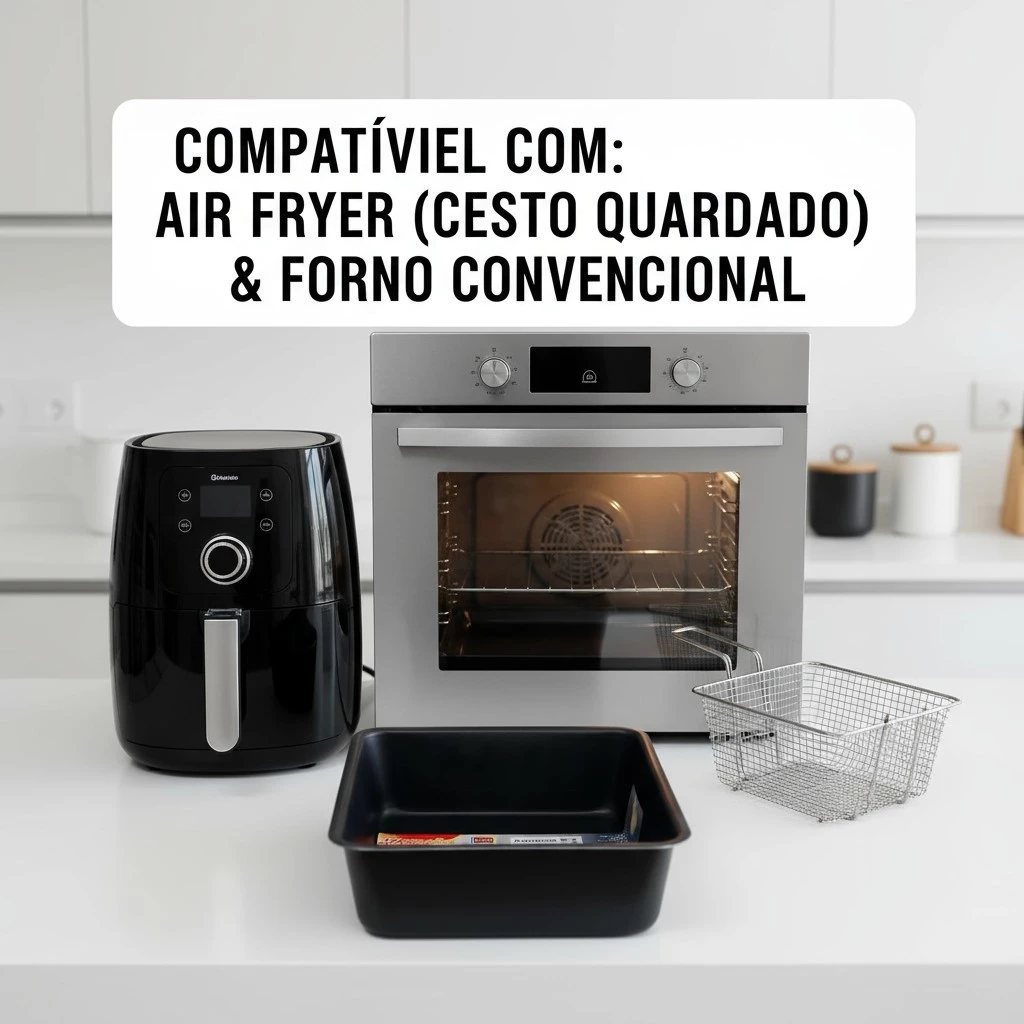 Forma Antiaderente para Air Fryer (18x18x6)