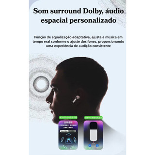 Fone Bluetooth Pro5 Premium | Imersão Total c Cancelamento Ruído Qualidade Superior p iPhoneAndroid — foto 6 — Achou Levou Brasil