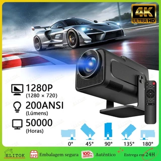Projetor Portátil 4K Smart HY320 Pro/mini Android WiFi6 Bluetooth HD 1280x720 Espelhamento Celular em Oferta na Shopee