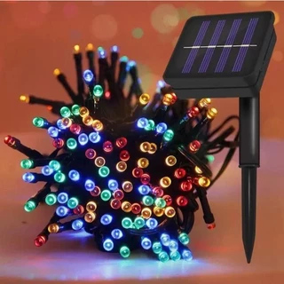 Luzes de Natal com Energia Solar 10m/20m - Para Externo,, Impermeável
