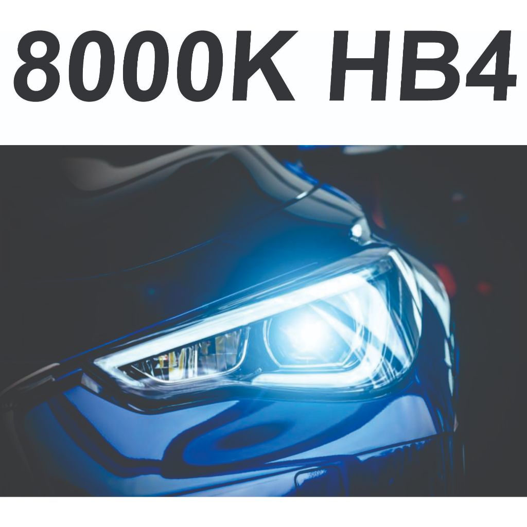 Lâmpada MINI LED 8000k 36w 15000LM 12V super branca cor azul H4 H7
