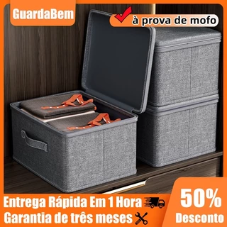Caixa De Armazenamento De Roupas Com Zíper Grande Capacidade , Dobrável , Colchas , Organizador