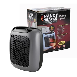 Mini Aquecedor Portátil PTC 800W Controle Remoto Silencioso Economia de Energia