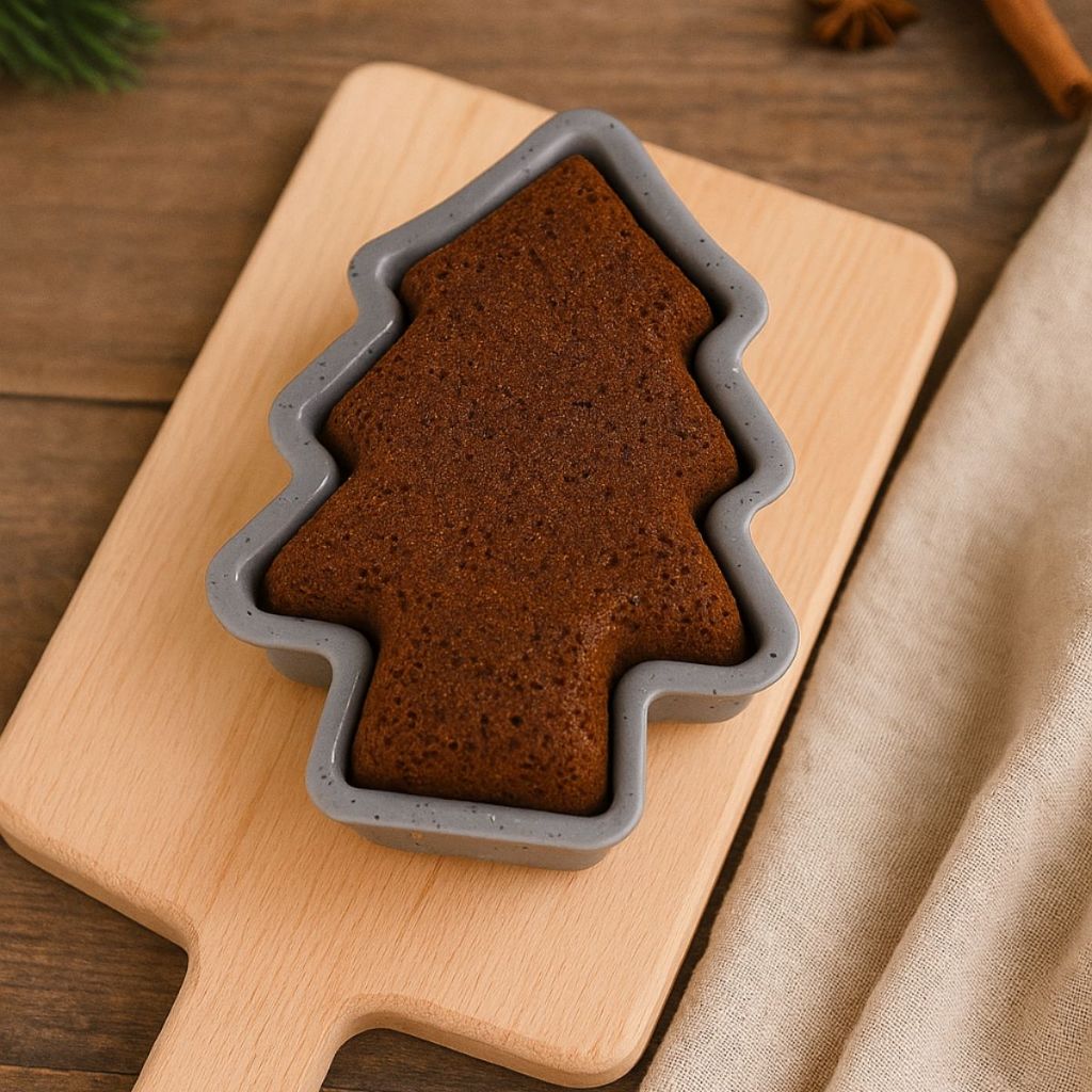 Forma de Bolo em Silicone Árvore de Natal 12cm