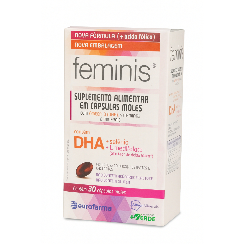 FEMINIS SUPLEMENTO ALIMENTAR PARA GESTANTES - ÔMEGA 3 COM 30 ...