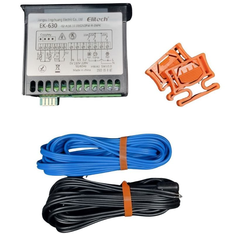 Controlador Digital Elitech EK-630 Bivolt 2 Sensores Original | Shopee ...