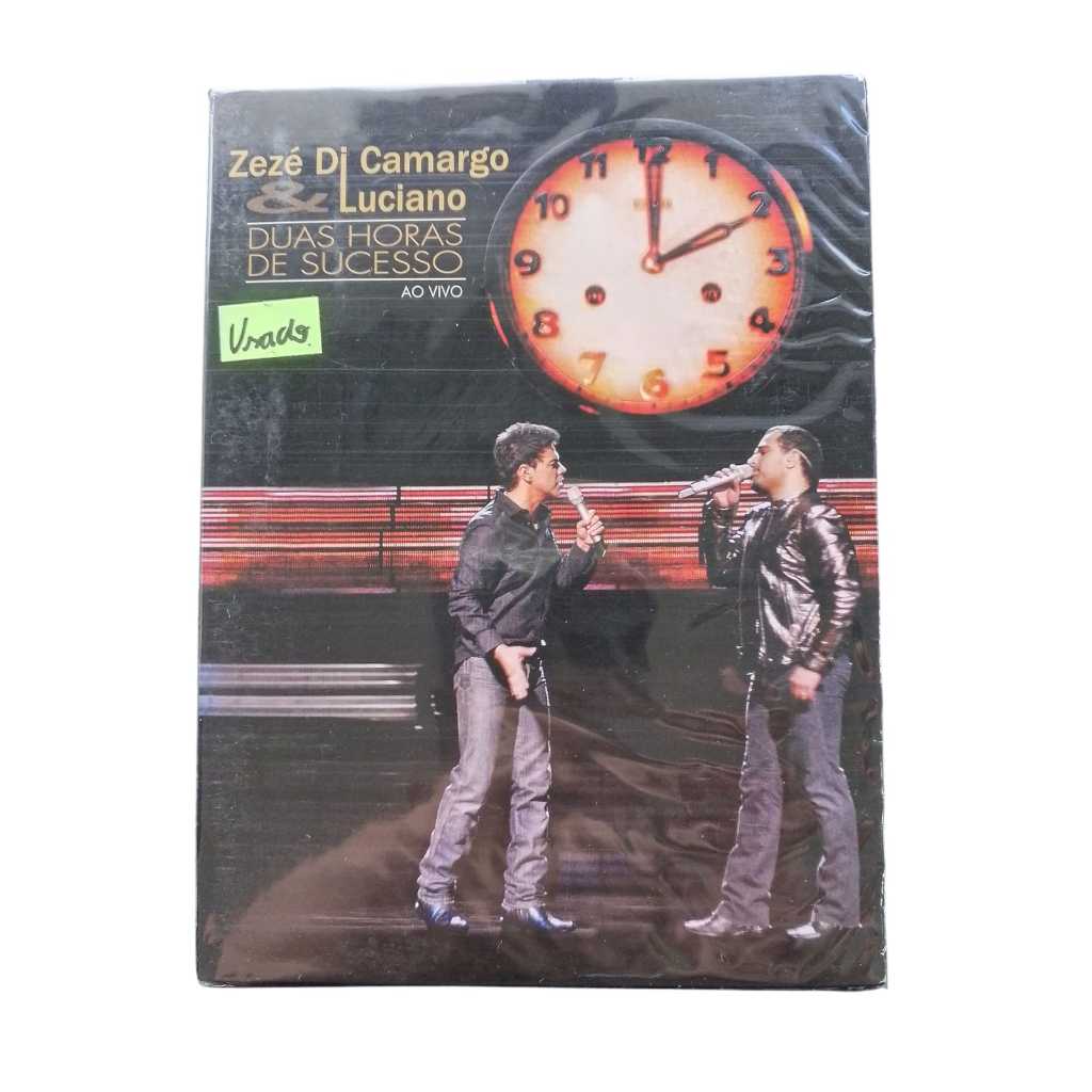 DVD Zezé Di Camargo & Luciano Duas Horas de Sucesso Ao Vivo Usado