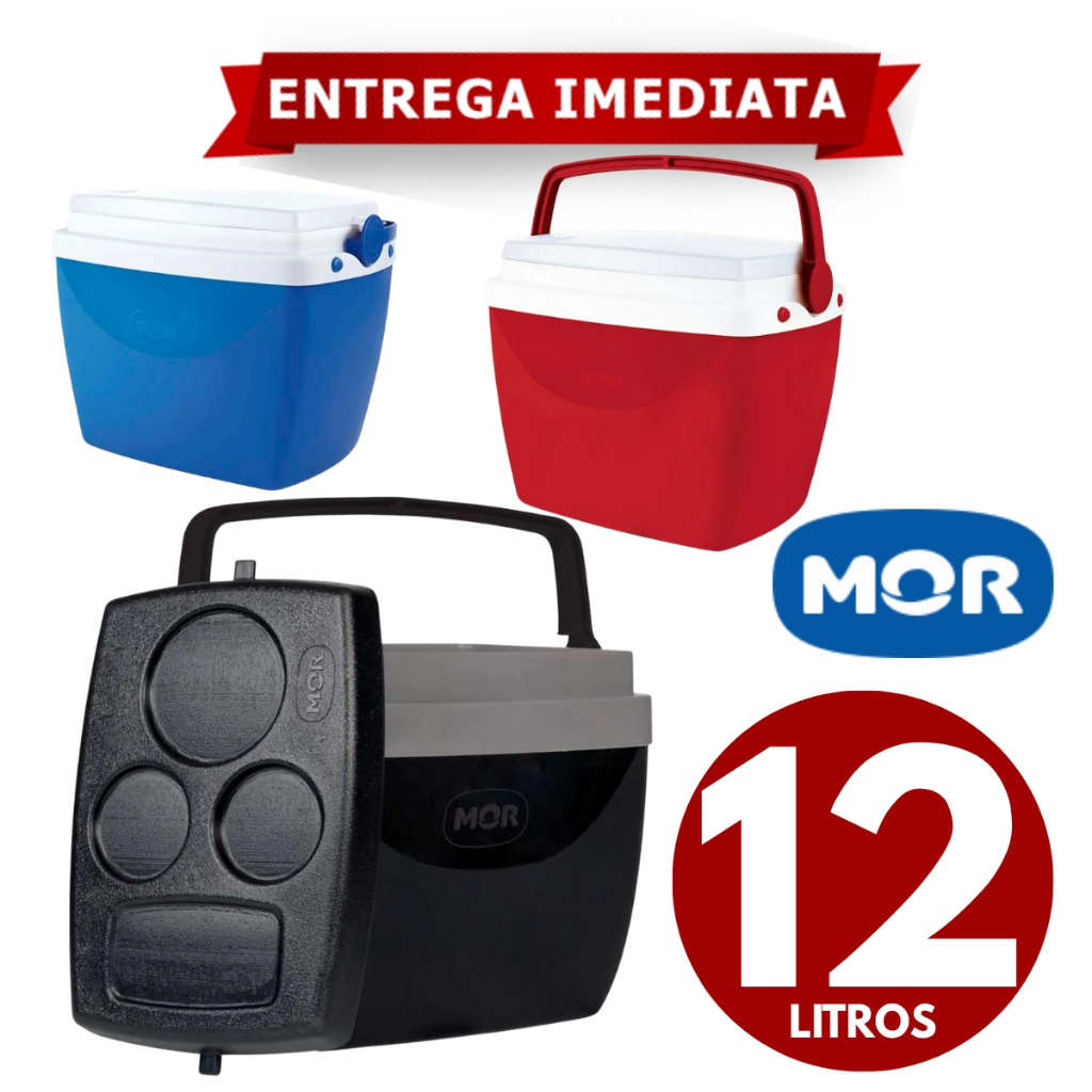 Caixa Térmica Cooler 12 Litros Mor Para 12 Latas Mor | Shopee Brasil