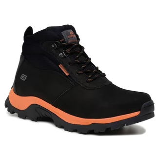 Bota Coturno de Segurança Gogowear Xterra Couro Nobuck Preto Laranja Biqueira PVC CA 43770