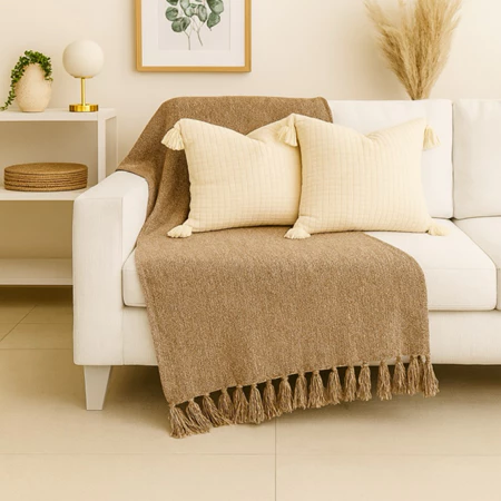 Manta para sofá protetora decoração gigante algodão