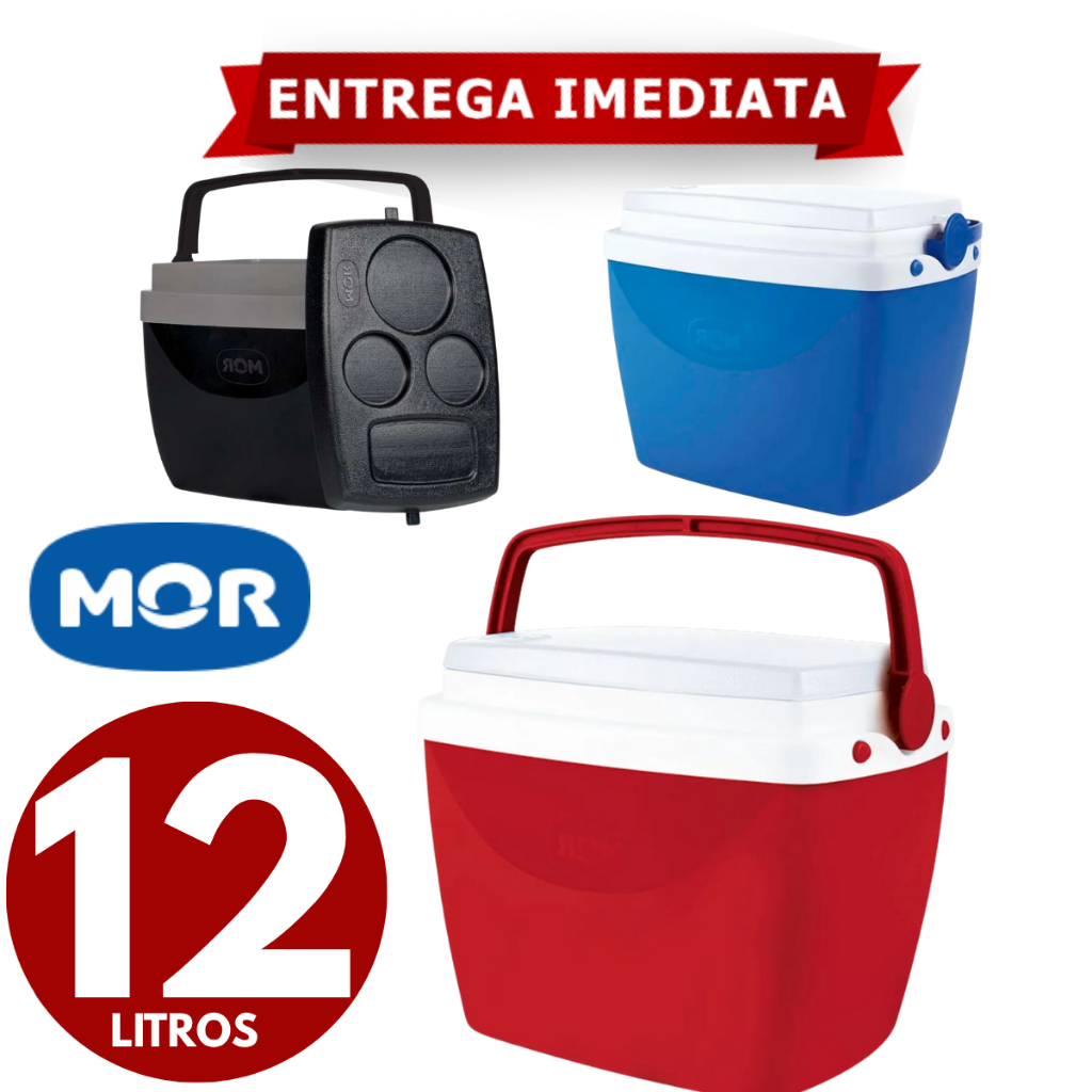 Caixa Térmica Mor 12 Litros Cooler Para 12 Latas Com Alça | Shopee Brasil