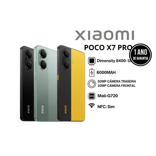 POCO X7 e X7PRO 512GB + 12GB RAM | 1 Ano de Garantia 5G NFC | Celular Barato Premium Novo | Original